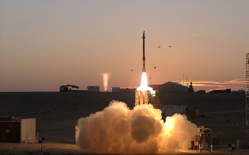 David's Sling missile launch