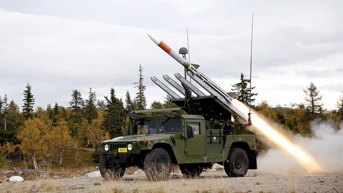 NASAMS high mobility launcher system