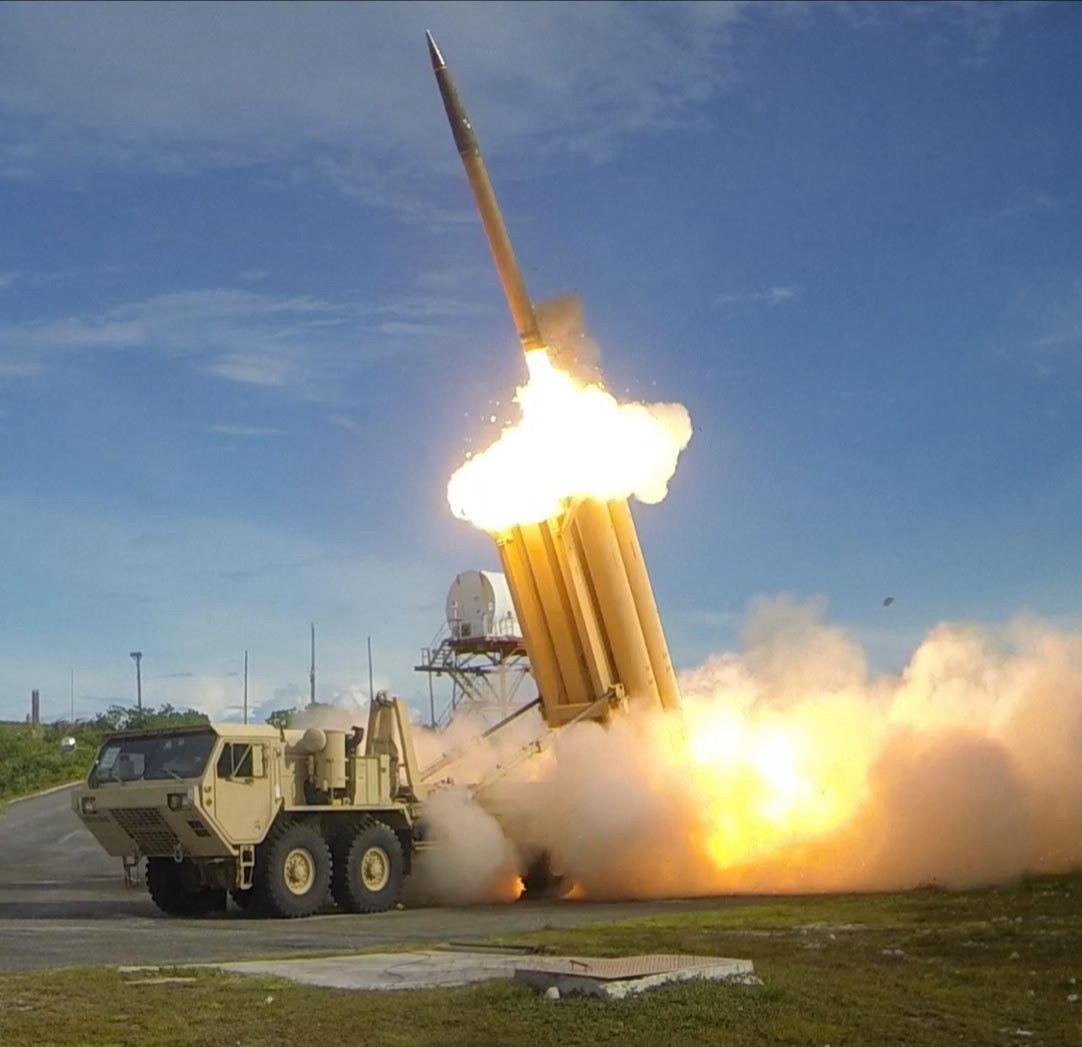 HIMARS high-mobility artillery rocket system launching a missile