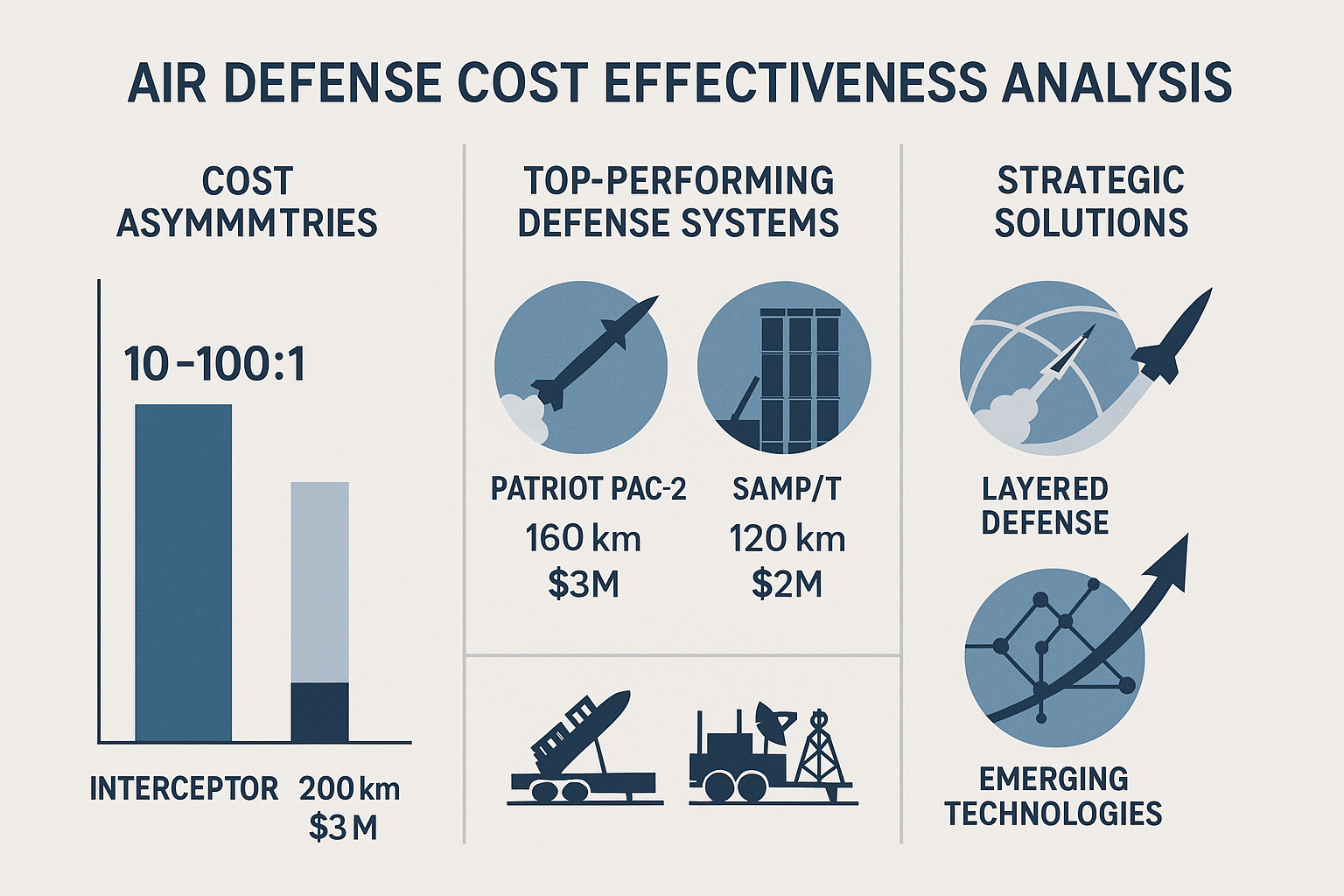 Cost effectiveness comparison of Patriot PAC-2 and SAMP/T systems