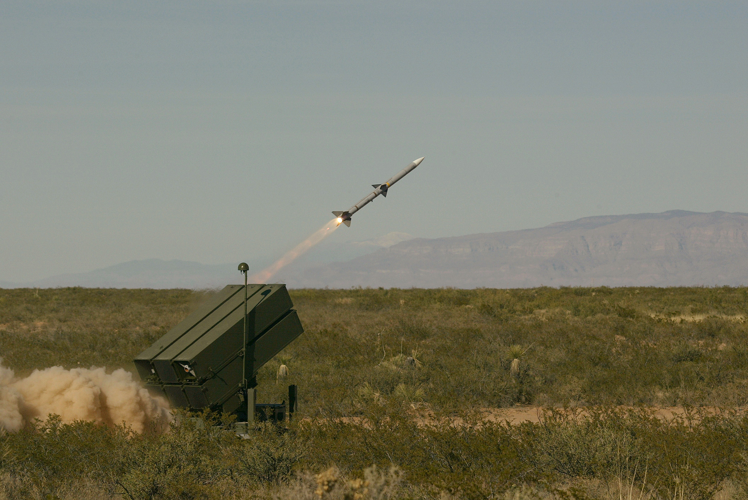 Missile launch test